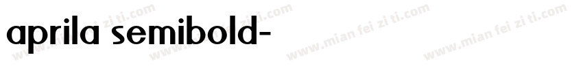 aprila semibold字体转换